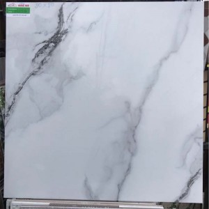 Gạch granite bóng kính 80x80 trung quốc trắng vân khói